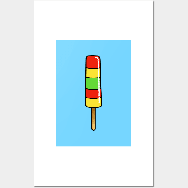 Traffic Light Ice Lolly Wall Art by AdamRegester